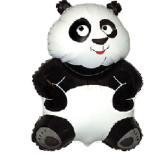 Balónek fóliový nafouknutý 14 na tyčce - Panda