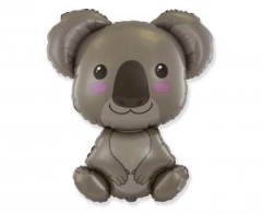 Balónek fóliový nafouknutý 14 na tyčce - Koala