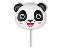 Balónek fóliový nafouknutý 14 na tyčce - Panda
