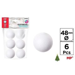 Polystyrénové koule 4,8 cm 6 ks