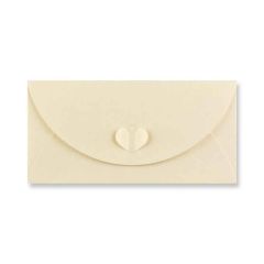 Barevná obálka DL LUX BUTTERFLY krémová ,balení 20 ks