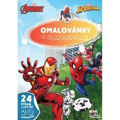 JModels  Omalovánky A4 se samolepkami - MARVEL