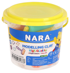 Plastelína / modelína NARA sada pastelových barev s tvořítky