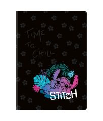 Sešit A4 60 listů Stitch black vzor 3 linka ,balení 6 ks