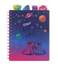 Spirálový notes A5 100 listů Stitch Chill Vibes