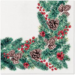 Papírový ubrousek Airlaid Winter Branches