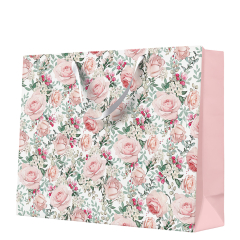 Paw  Papírová taška PAW lux XXL Gorgeous Roses