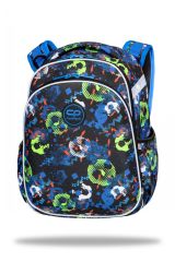 Školní batoh Turtle 16˝ FOOTBALL BLUE