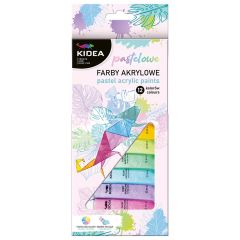 DRF KIDEA akrylové barvy 12 x 12ml pastelové