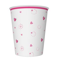 Pol-Mak  Papírový kelímek 0,25l Pink Heart Unicorn