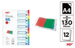 Rozřaďovač A4 PP 12 listů 130 mikronů