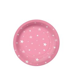 PAW talíř 18cm 10ks Starlight pink Eco