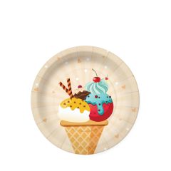 Paw  PAW talíř 18cm 10ks Ice Cream eco