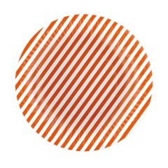 Paw  PAW talíř 18cm 10ks Stripes orange Eco