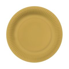Papírový talíř velký - Eko zlatý