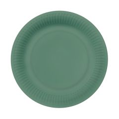 Paw  Papírový talíř velký - Eko tmavě zelený