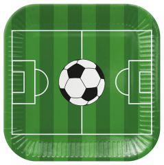 Papírový talíř hranatý - Soccer Ball