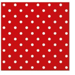Paw  Ubrousky PAW Dekor C (20ks) Dots (red)