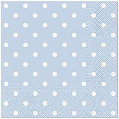 Ubrousky PAW Dekor C (20ks) Dots (light blue)