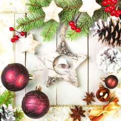 Ubrousky DAISY L (20ks) Little Bell in Wooden Star