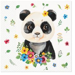 Paw  Ubrousky PAW Dekor L (20ks) Flower Panda