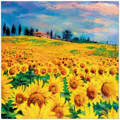 Paw  Ubrousky PAW Dekor L (20ks) Pinted Sunflowers
