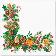 Ubrousky PAW Dekor L (20ks) Orange Scented Frame