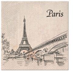 Paw  Ubrousky PAW Dekor We Care (20ks) Paris City