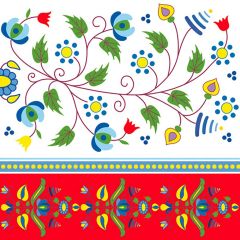 Ubrousky DAISY L (20ks) Kashubian Embroidery