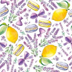 Pol-Mak  Ubrousky DAISY L (20ks) Limes, Lavender and macaroons
