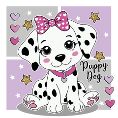 Pol-Mak  Ubrousky DAISY L (20ks) Charming Puppy Dog