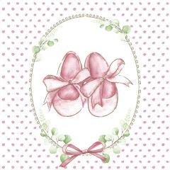 Ubrousky MAKI L (20ks) Baby Slippers Pink