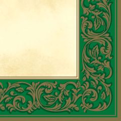 Ubrousky MAKI L (20ks) Rococo Pattern Green