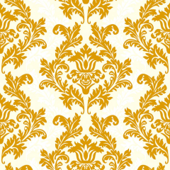 Ubrousky MAKI L (20ks) Cream & Gold Wallpaper