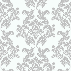 Ubrousky MAKI L (20ks) White & Silver Wallpaper