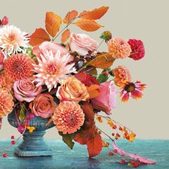 Ubrousky MAKI L (20ks) Autumn Bouquet in V Vase