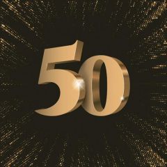 Pol-Mak  Ubrousky MAKI L (20ks) 50th 3D Birthday