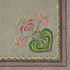 Pol-Mak  Ubrousky MAKI L (20ks) Zlotoglow Mountain Emroidery Folk