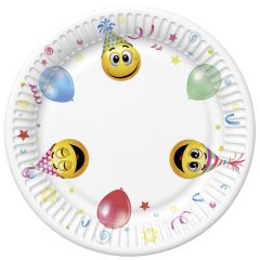Pol-Mak  Papírový talíř velký - Smile Icons And Balloons