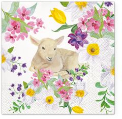 Ubrousky PAW TETE L (20ks) Lamb in Flowers