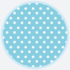 Talíř papírový PM 18cm 8ks Blue Dots