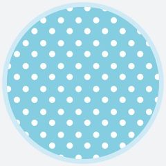 Talíř papírový PM 18cm 8ks Blue Dots