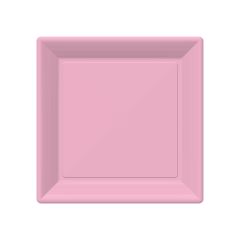 Talíř EKO PM 23x23 cm 20ks růžový