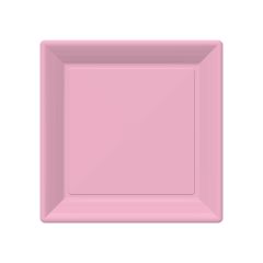 Talíř EKO PM 23x23 cm 20ks růžový