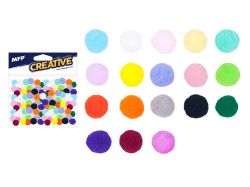 UNIPAP  kuličky Pompom 1,5cm/80ks standard mix 1042291