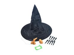 UNIPAP  set čarodějnický klobouk + doplňky 1042398
