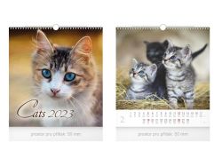 UNIPAP  kalendář 2023 nástěnný malý Cats 1061346