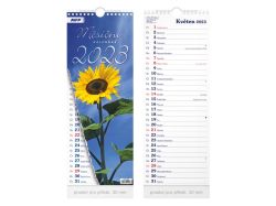 UNIPAP  kalendář 2023 nástěnný Měsíční - vázankový 1061350