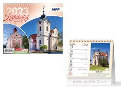 UNIPAP  kalendář 2023 stolní mini Katolický 1061375