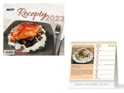 UNIPAP  kalendář 2023 stolní mini Recepty 1061382